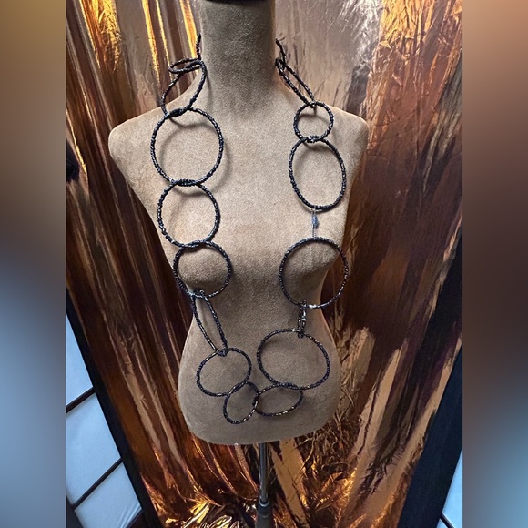 Nacho Nanni design circle rings necklace retails over $450 European designer